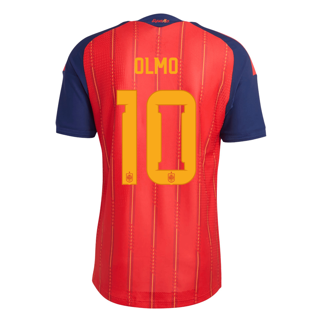 Camiseta Auténtica OLMO #10 Spain 2026 Primera Equipación Copa del Mundo -Versión Jugador