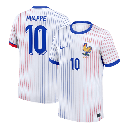 Camiseta MBAPPE #10 Francia Euro 2024 Segunda Equipación Hombre-Versión Hincha