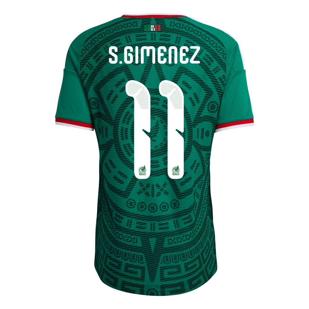 Camiseta Auténtica S. Giménez #11 México 2026 Primera Equipación Copa del Mundo - Versión Jugador - Vista 8