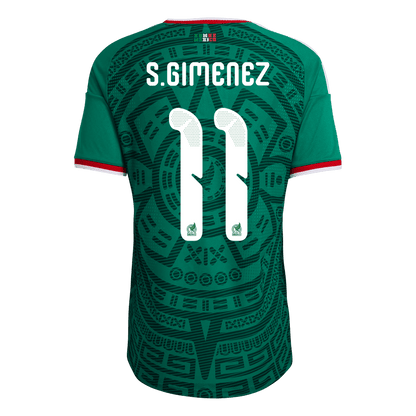 Camiseta Auténtica S. Giménez #11 México 2026 Primera Equipación Copa del Mundo - Versión Jugador - Vista 8