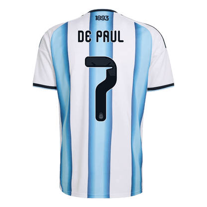 Calidad Premium Camiseta DE PAUL #7 Argentina 2026 Primera Equipación Copa del Mundo -Versión Hincha
