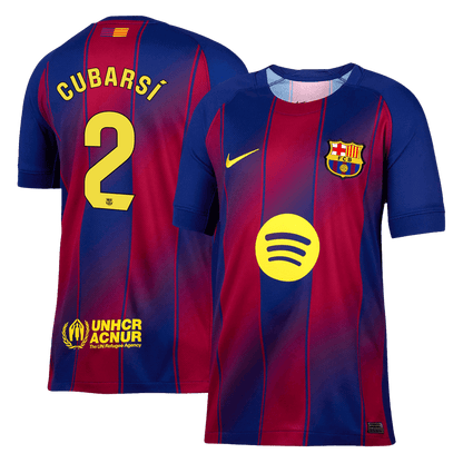 Camiseta CUBARSÍ #2 Barcelona 2025/26 Primera Equipación Hombre - Versión Hincha