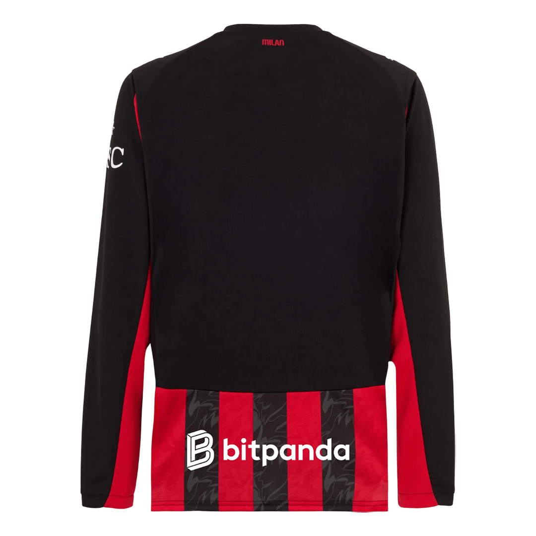 Manga Larga AC Milan 2025/26 Primera Equipación - Versión Hincha - Vista 2