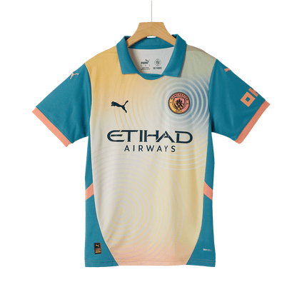 UCL Camiseta Manchester City 2024/25 Cuarta Equipación 'Definitivamente City' - Versión Hincha