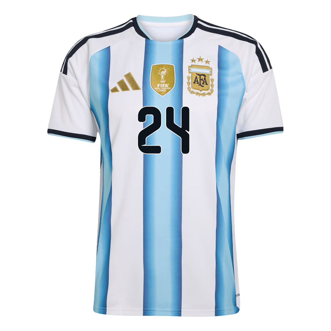 Calidad Premium Camiseta E. FERNÁNDEZ #24 Argentina 2026 Primera Equipación Copa del Mundo -Versión Hincha