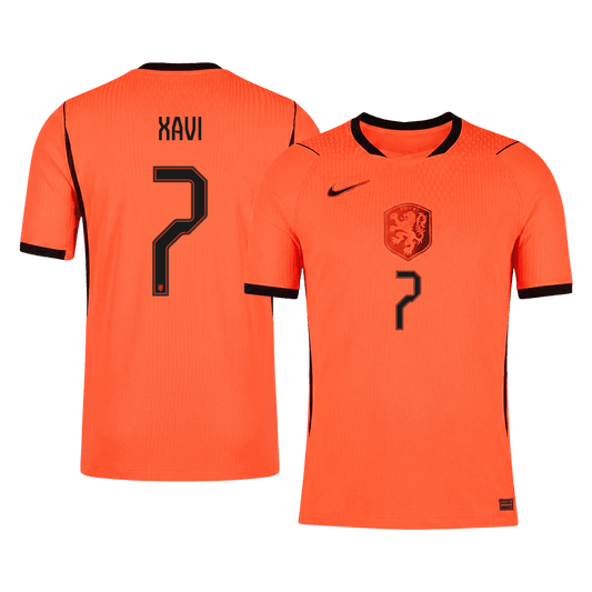 Camiseta Auténtica Xavi #7 Países Bajos 2026 Primera Equipación Copa del Mundo - Versión Jugador