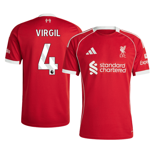Camiseta VIRGIL #4 Liverpool 2025/26 Primera Equipación-Versión Hincha