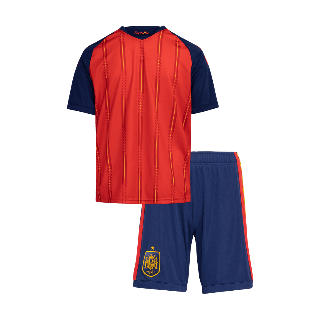 Conjunto Infantil España 2026 Primera Equipación Copa del Mundo