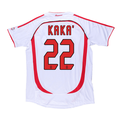 UCL Camiseta Retro 2006/07 KAKA' #22 AC Milan Segunda Equipación
