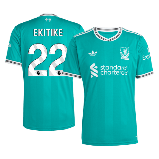 Camiseta EKITIKE #22 Liverpool 2025/26 Tercera Equipación - Versión Hincha