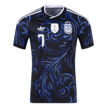 Camiseta DE PAUL #7 Argentina 2026 Segunda Equipación Copa del Mundo - Versión Hincha