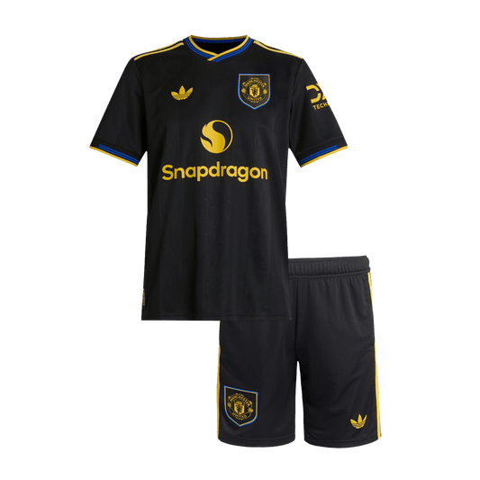 Conjunto Infantil Manchester United 2025/26 Tercera Equipación Kids
