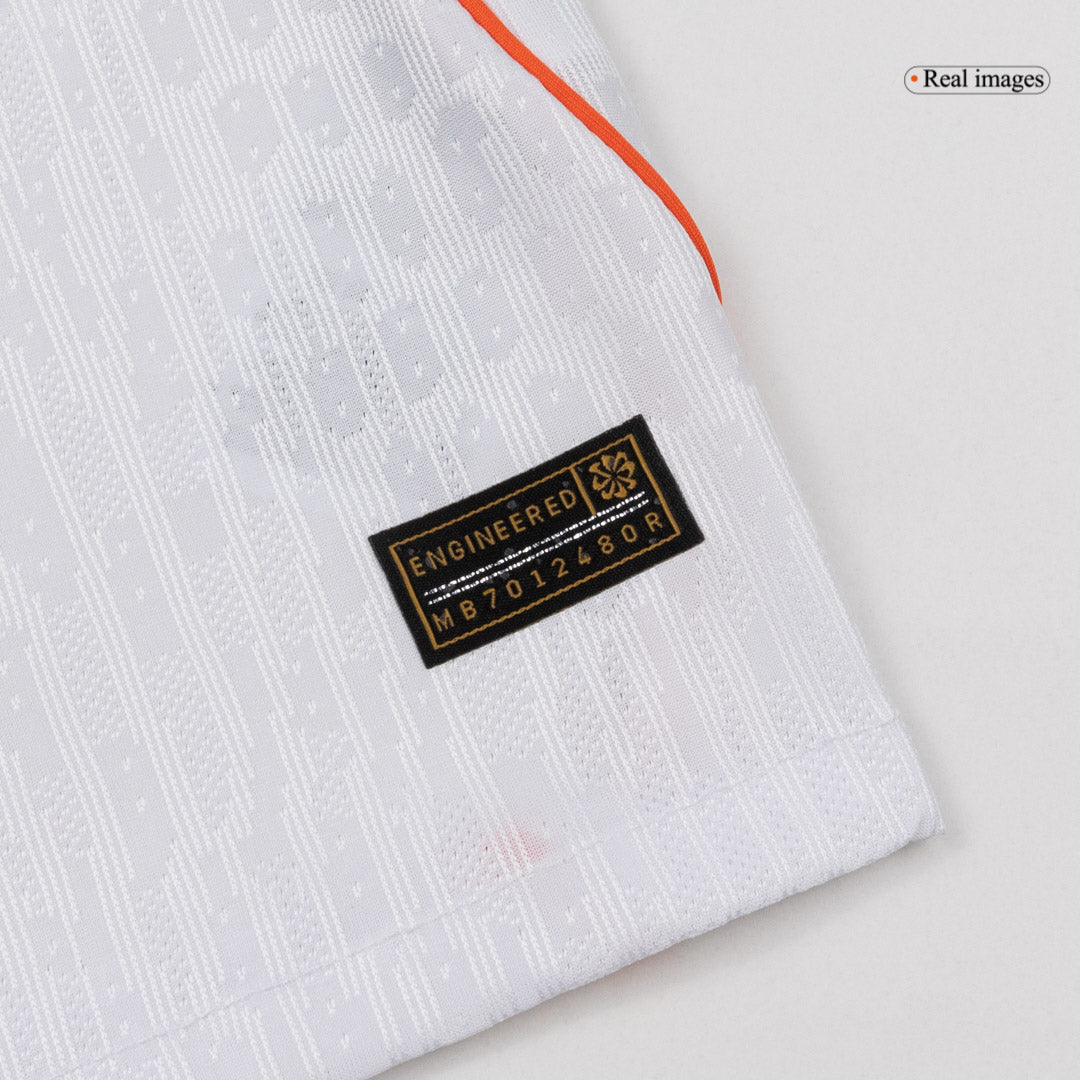 Camiseta Auténtica F.DE JONG #21 Netherlands 2026 Segunda Equipación Copa del Mundo -Versión Jugador