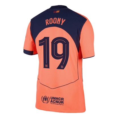 UCL Camiseta Auténtica ROONY #19 Barcelona 2025/26 Tercera Equipación -Versión Jugador