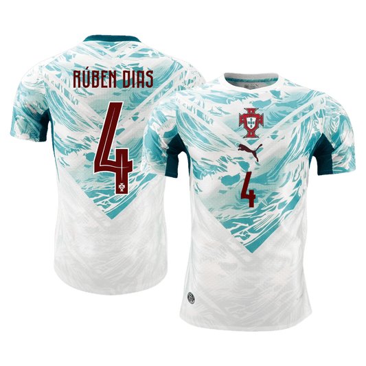 Camiseta Auténtica Rúben Dias #4 Portugal 2026 Segunda Equipación Copa del Mundo - Versión Jugador