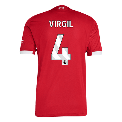 Camiseta Auténtica VIRGIL #4 Liverpool 2025/26 Primera Equipación-Versión Jugador