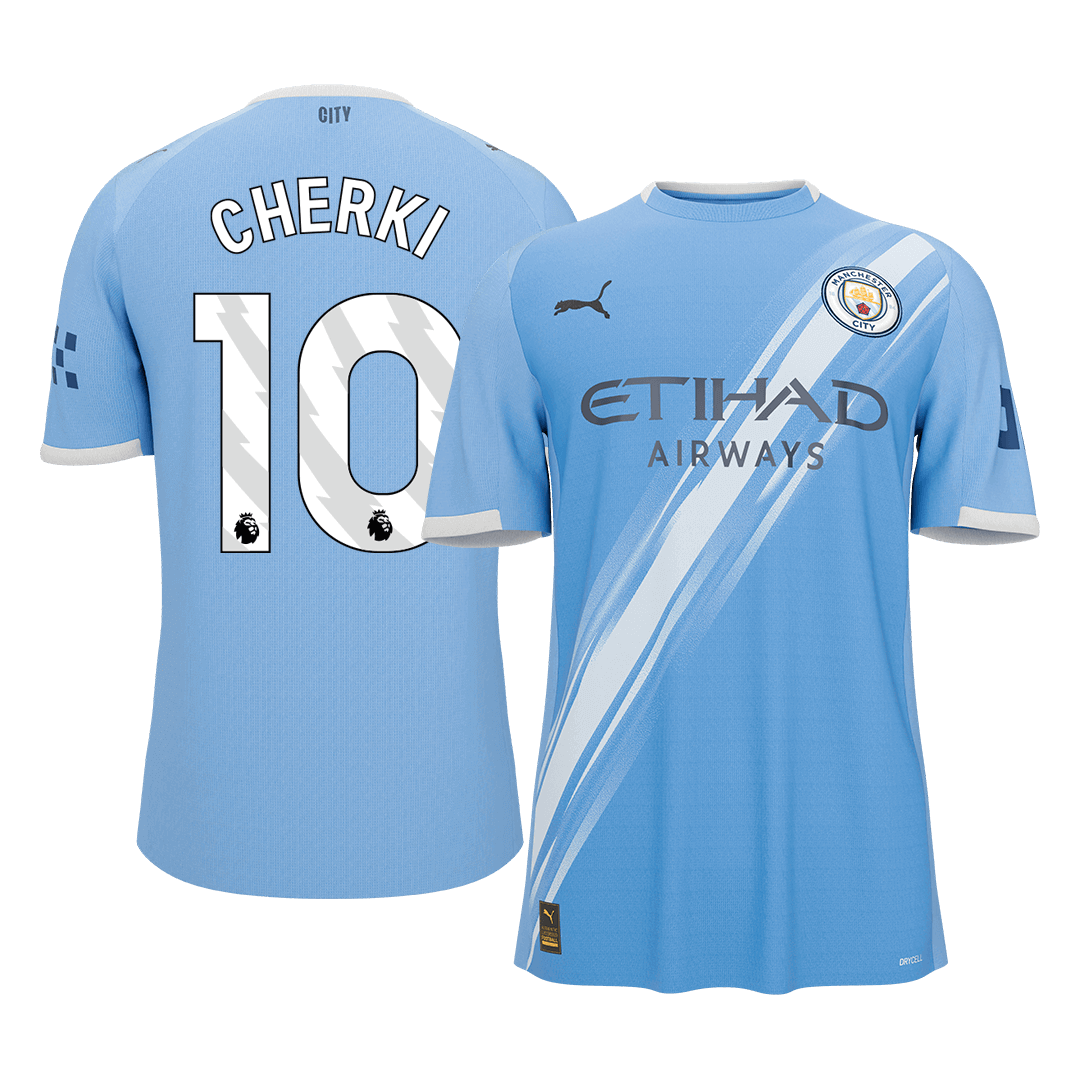 Camiseta Cherki #10 Manchester City 2025/26 Primera Equipación - Versión Hincha (Calidad Premium)