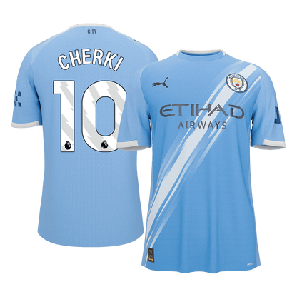 Camiseta Cherki #10 Manchester City 2025/26 Primera Equipación - Versión Hincha (Calidad Premium)