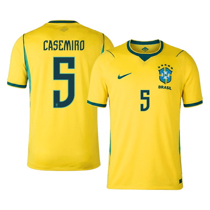 Camiseta CASEMIRO #5 Brazil 2026 Primera Equipación Copa del Mundo - Versión Hincha