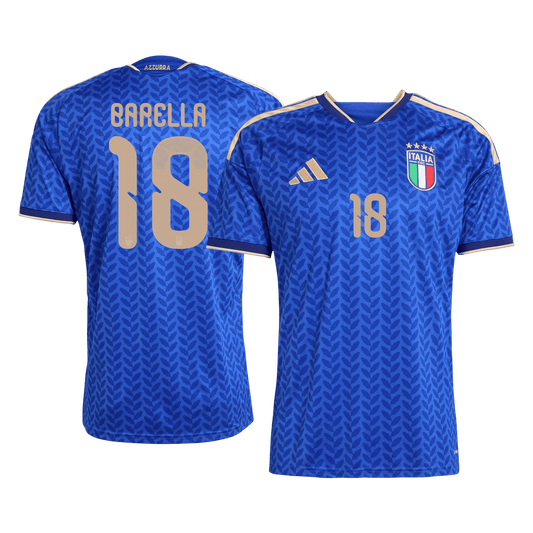 Camiseta BARELLA #18 Italy 2026 Primera Equipación Copa del Mundo - Versión Hincha