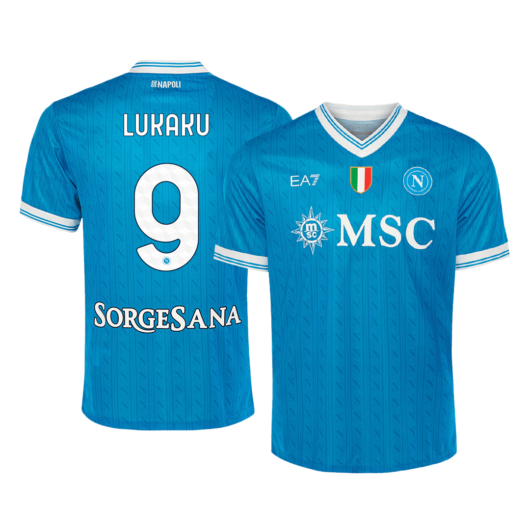 Camiseta LUKAKU #9 Napoli 2025/26 Primera Equipación-Versión Hincha