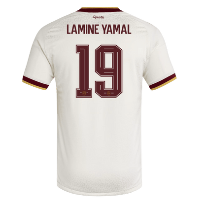 Camiseta Auténtica Lamine Yamal #19 España 2026 Segunda Equipación Copa del Mundo - Versión Jugador
