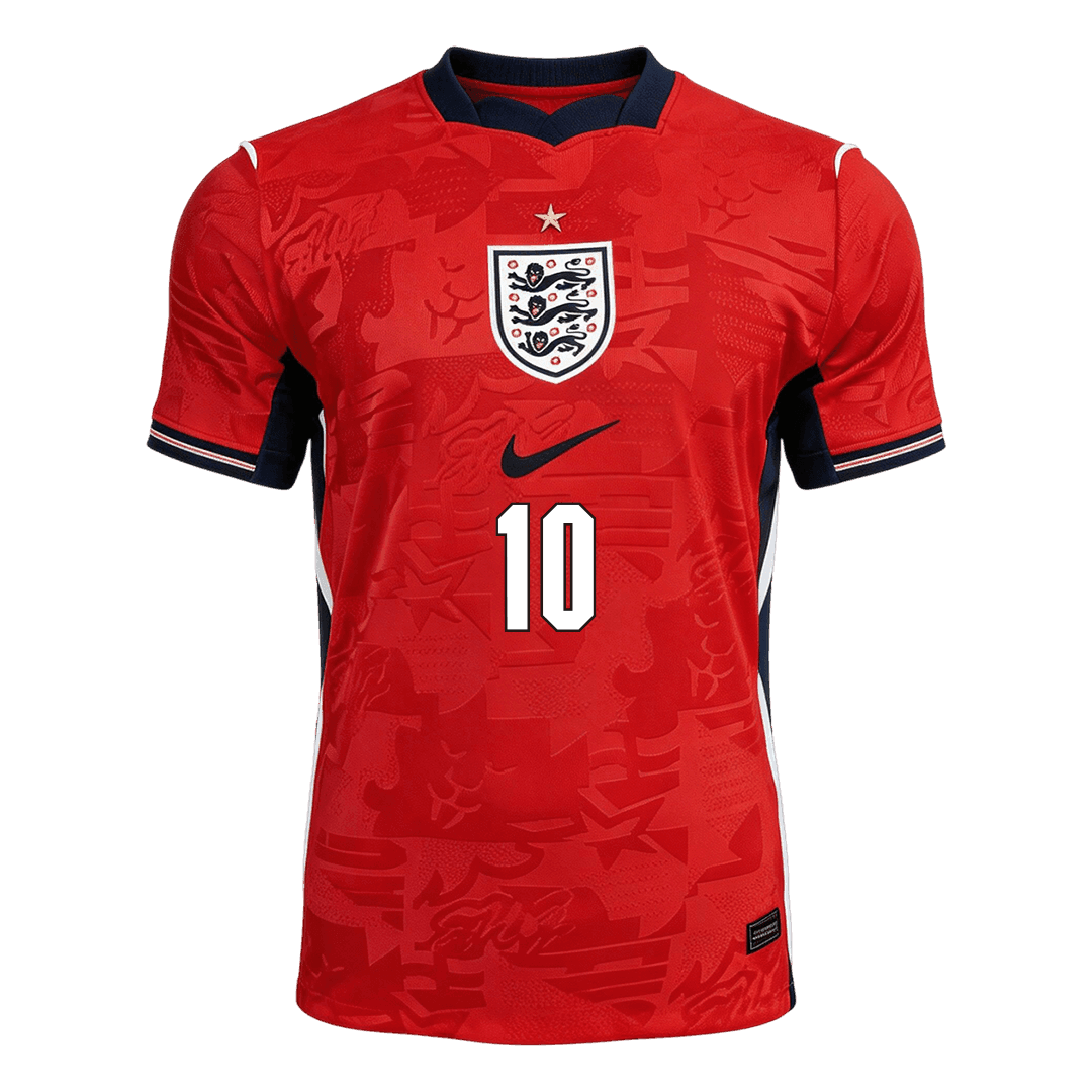 Camiseta Bellingham #10 Inglaterra 2026 Segunda Equipación Copa del Mundo - Versión Hincha - Vista 6