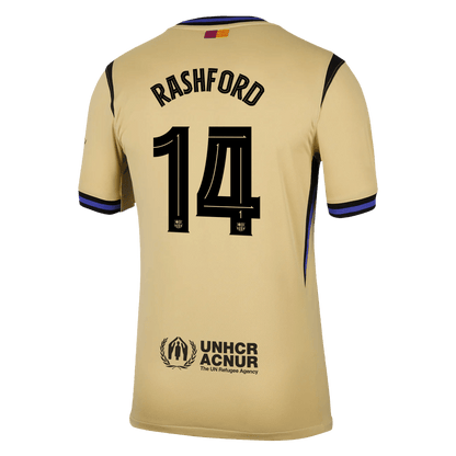UCL Camiseta RASHFORD #14 Barcelona 2025/26 Segunda Equipación-Versión Hincha