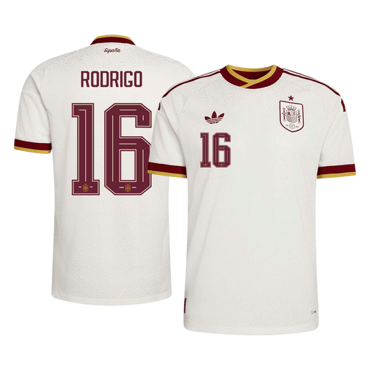 Camiseta Auténtica Rodrigo #16 España 2026 Segunda Equipación Copa del Mundo - Versión Jugador