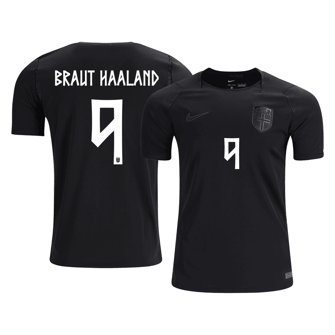 Camiseta BRAUT HAALAND #9 Norway 2026 Segunda Equipación Copa del Mundo - Versión Hincha