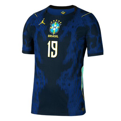 Camiseta Auténtica ENDRICK #19 Brazil 2026 Segunda Equipación Copa del Mundo -Versión Jugador