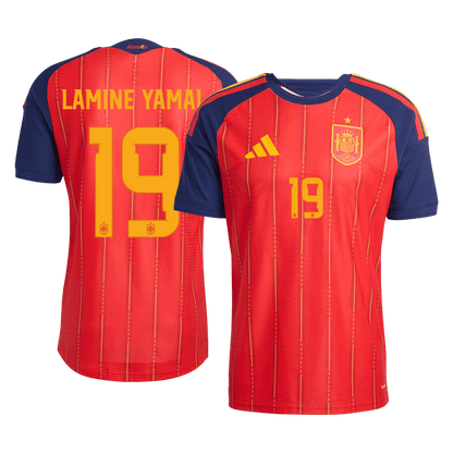 Camiseta Auténtica LAMINE YAMAL #19 España 2026 Primera Equipación Copa del Mundo -Versión Jugador