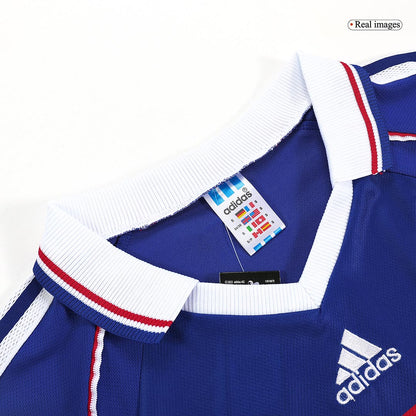 Camiseta Retro 1998 ZIDANE #10 Francia Primera Equipación Copa del Mundo