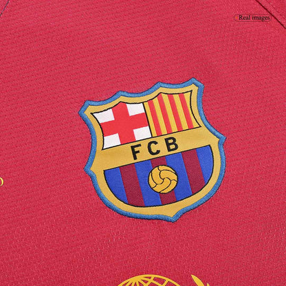 UCL Camiseta Retro 2008/09 Barcelona Primera Equipación Manga Larga