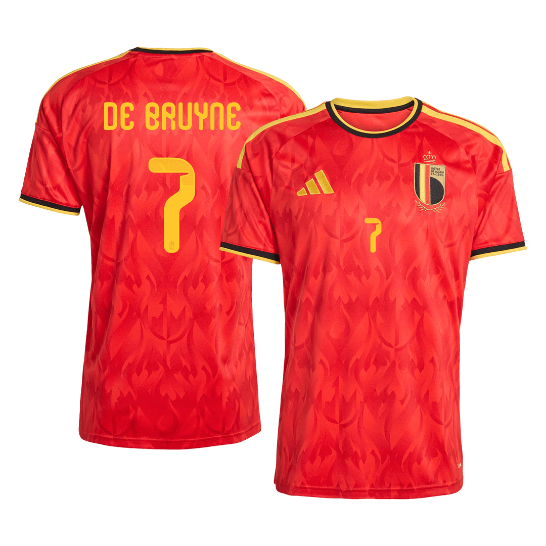 Camiseta De Bruyne #7 Bélgica 2026 Primera Equipación Copa del Mundo - Versión Hincha
