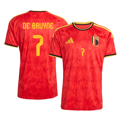 Camiseta De Bruyne #7 Bélgica 2026 Primera Equipación Copa del Mundo - Versión Hincha