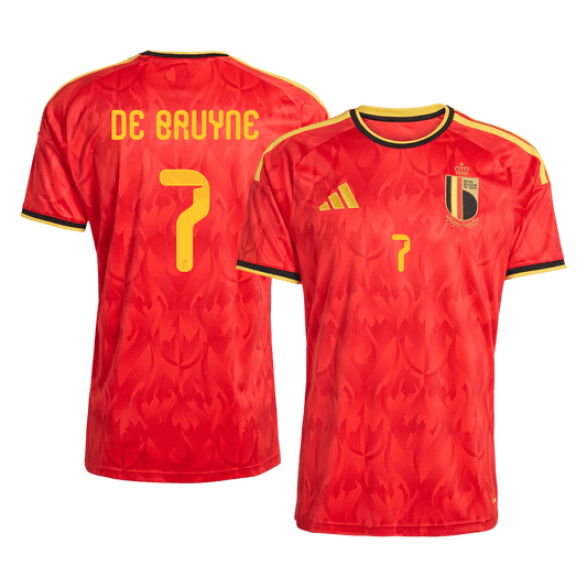Camiseta De Bruyne #7 Bélgica 2026 Primera Equipación Copa del Mundo - Versión Hincha