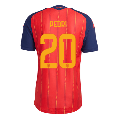 Camiseta Auténtica PEDRI #20 Spain 2026 Primera Equipación Copa del Mundo -Versión Jugador