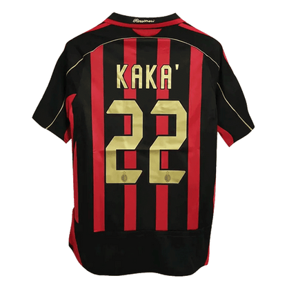 Camiseta Retro 2006/07KAKA' #22 AC Milan Primera Equipación
