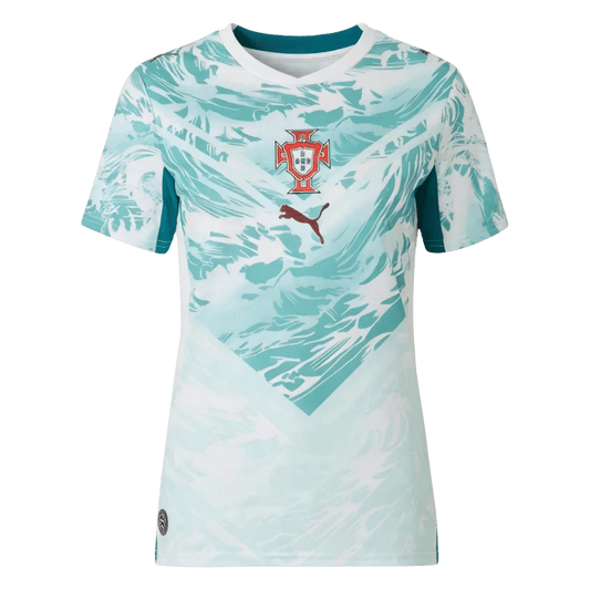 Camiseta Mujer Portugal 2026 Segunda Equipación Copa del Mundo
