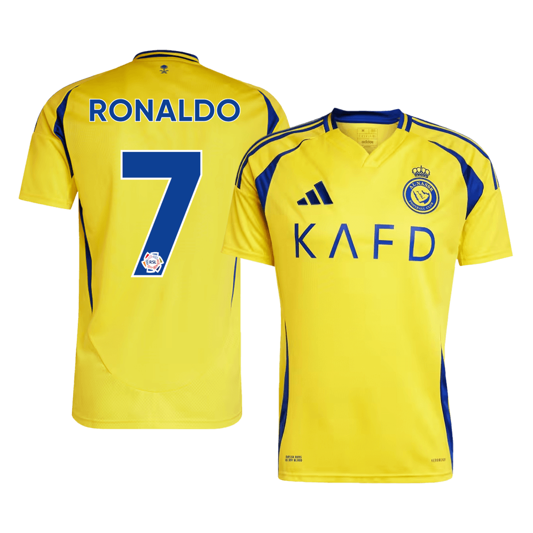 Camiseta RONALDO #7 Al Nassr 2024/25 Primera Equipación - Versión Hincha