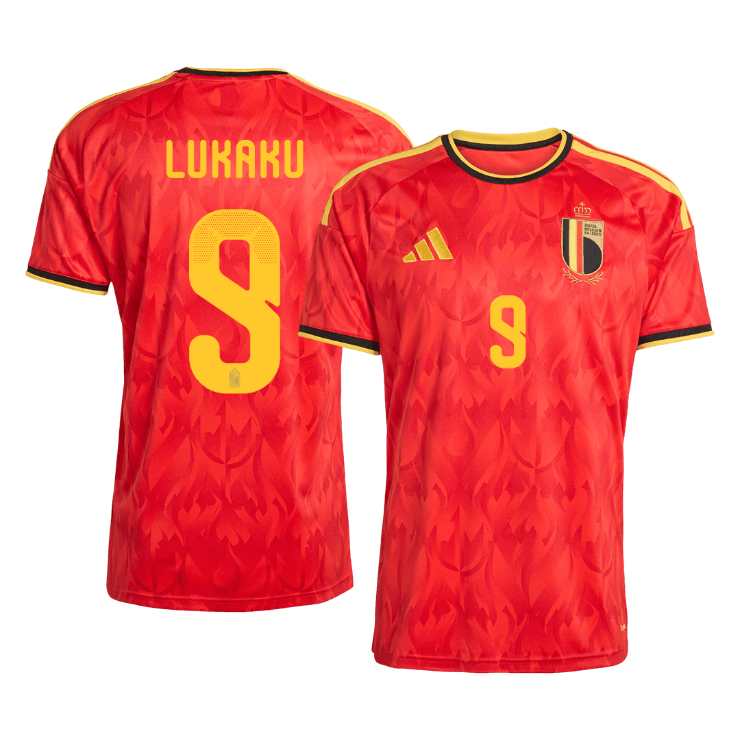 Camiseta Lukaku #9 Bélgica 2026 Primera Equipación Copa del Mundo - Versión Hincha