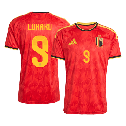 Camiseta Lukaku #9 Bélgica 2026 Primera Equipación Copa del Mundo - Versión Hincha