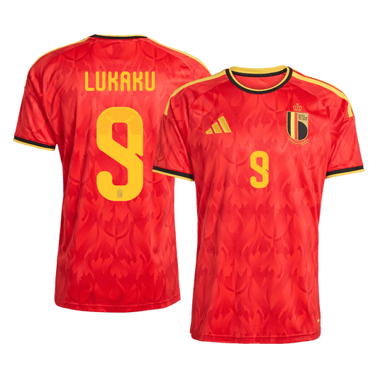 Camiseta Lukaku #9 Bélgica 2026 Primera Equipación Copa del Mundo - Versión Hincha