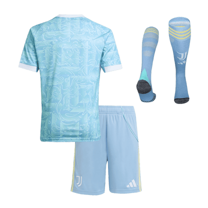 Conjunto Infantil Completo Juventus 2025/26 Segunda Equipación Kids
