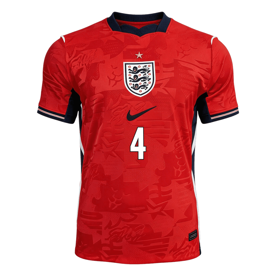 Camiseta Auténtica Rice #4 Inglaterra 2026 Segunda Equipación Copa del Mundo - Versión Jugador - Vista 7