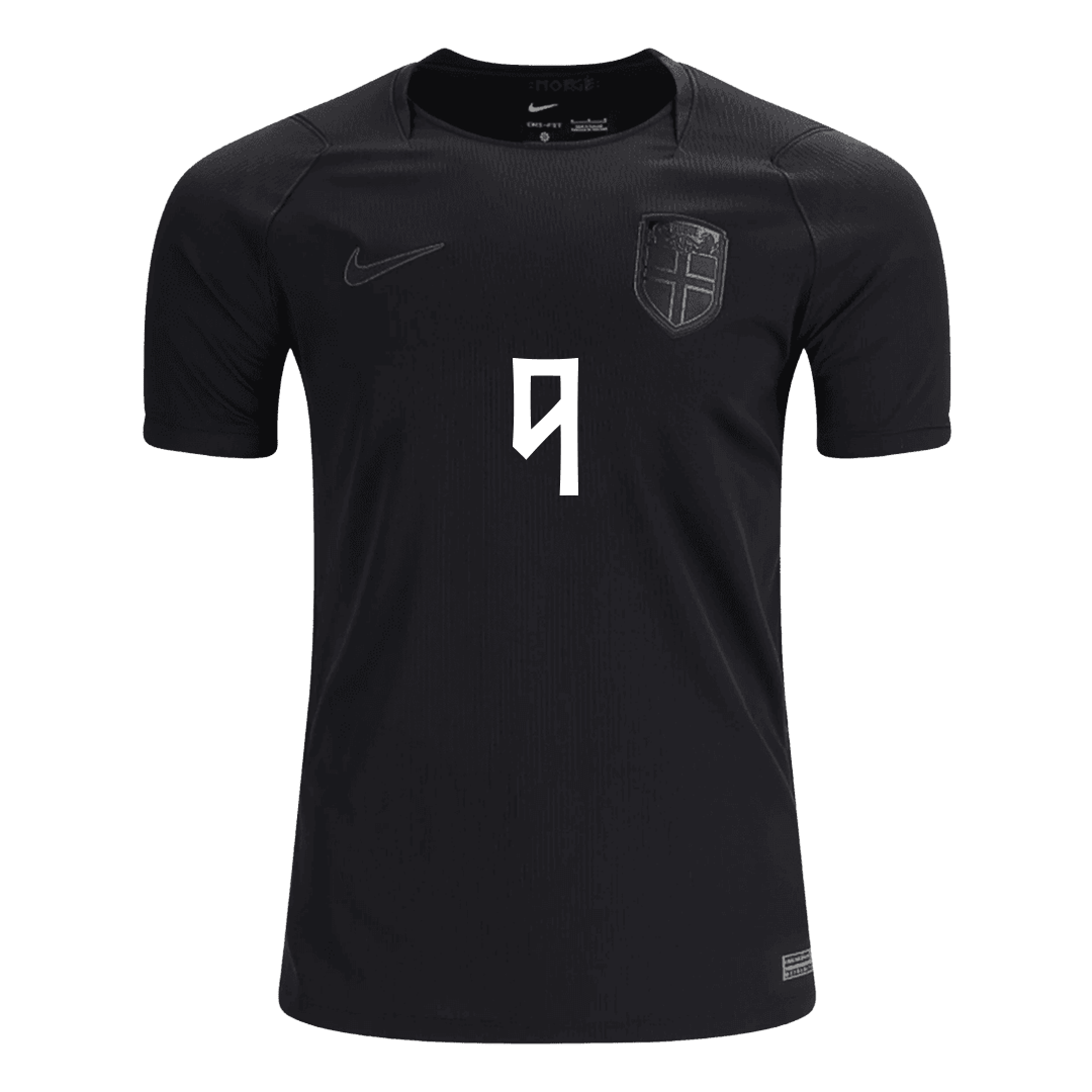 Camiseta BRAUT HAALAND #9 Norway 2026 Segunda Equipación Copa del Mundo - Versión Hincha