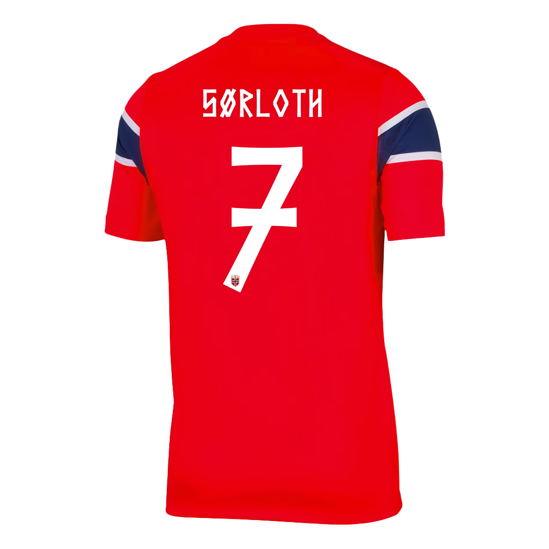 Camiseta Sørloth #7 Noruega 2026 Primera Equipación Copa del Mundo - Versión Hincha