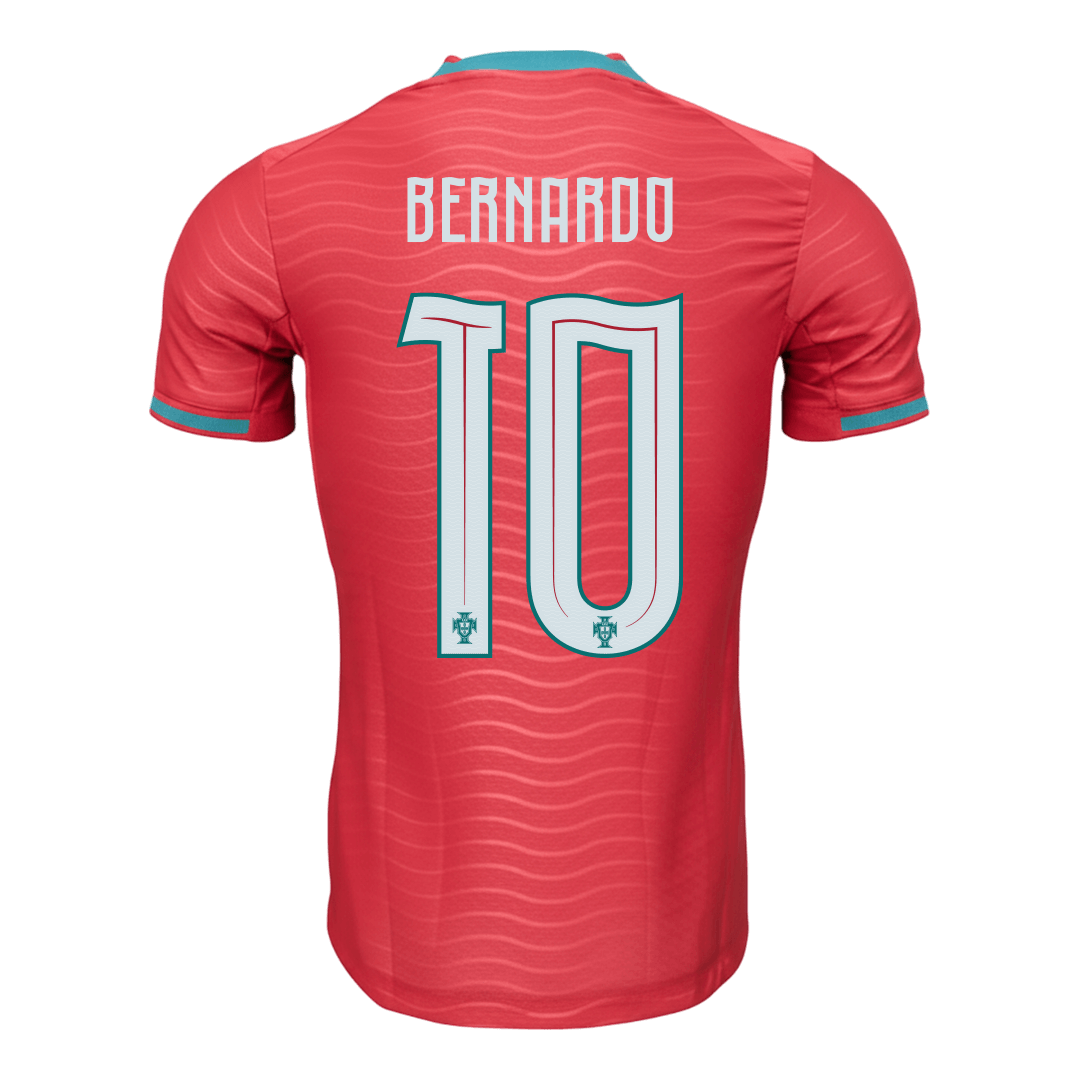 Camiseta Auténtica BERNARDO #10 Portugal 2026 Primera Equipación Copa del Mundo -Versión Jugador
