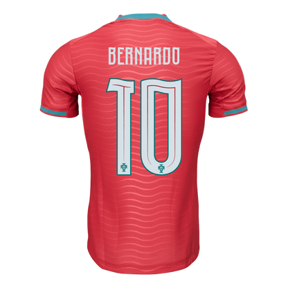 Camiseta Auténtica BERNARDO #10 Portugal 2026 Primera Equipación Copa del Mundo -Versión Jugador